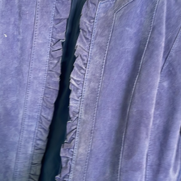 Women’s purple suede jacket - Picture 4 of 10